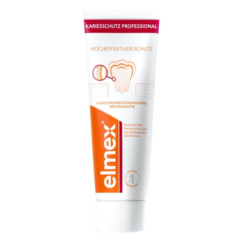 elmex艾美适成人防蛀牙膏固齿护龈清新口气防蛀含氟牙膏进口正品