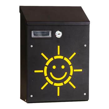 Little Sun Mailbox Pastoral Long Mailbox Wall-mounted suggestion Box Heartfelt Mailbox Outdoor Rainproof Decoration Customized Villa