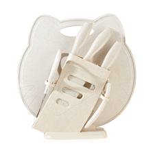 Baby food supplement knife set kitchen knife and cutting board two-in-one baby tool kitchen fruit cutting board combination 1789