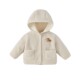 Antibacterial far infrared children's coat autumn and winter baby polar fleece hooded fashionable boys' tops and girls' clothes
