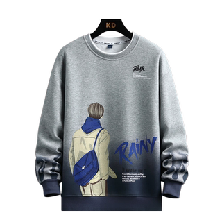 青少年纯棉套装13男孩14初中学生卫衣外套15岁大童运动服两件套16