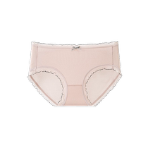 Catman underwear for women antibacterial crotch mid-waist seamless ice silk summer thin girls pure lust style triangle shorts