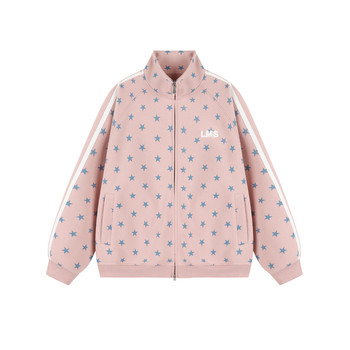 Lemanism american trendy starry collar jacket couple cardigan men 2026 new tops jacket women