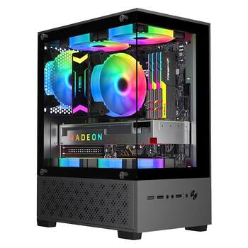 Sf diy assembled desktop computer host home game office complete set of chicken live streaming ps design complete set