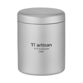 钛工匠纯钛茶叶罐户外露营旅行便携随身养生钛茶具套装密封储茶罐
