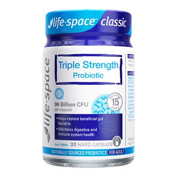 Lifespace ໂປຣບີໂອຊີໂອສຳລັບຜູ້ໃຫຍ່ 96 ຕື້ແຄບຊູນ ນຳເຂົ້າຈາກອົດສະຕາລີ ປົກປ້ອງກະເພາະອາຫານ ແລະ ລຳໄສ້ 30 ແຄບຊູນ