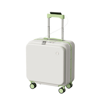2025 new aluminum frame front opening luggage women's side opening cover small deep warehouse boarding men's travel trolley password box