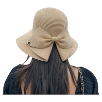 Spring sun hat straw beach hat Mori girls trendy western-style sun protection hat Hepburn style sun protection sun hat