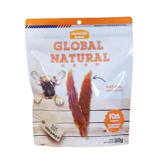 麦富迪鸭肉干360g清热降火狗狗零食鸡胸鸭胸肉干宠物狗幼犬大礼包