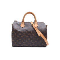 (self-employed) Middle 95 new LV Louis Vuitton handbag Speedy30 with shoulder strap old flower PVC