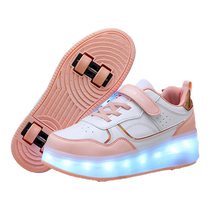 Childrens Heelys invisible two-wheeled retractable boys spring and autumn 2-wheeled girls two-wheeled automatic skating roller skates