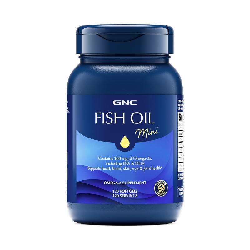 GNC Deep Sea Fish Oil Concentrate 120 capsules omega3 small particles fitness DHA fish oil protect brain eyes EPA