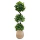Simulated spherical green plant Banyan tree high-end light luxury