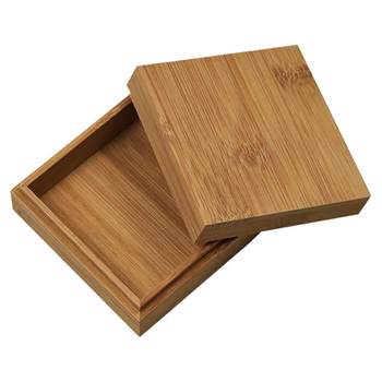 Small square bamboo box custom-made gift packaging box