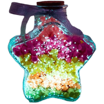 Luminous wishing bottle origami star bottle lucky star 520 note cork glass bottle creative birthday gift