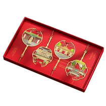 Jiangsu Nanjing Cultural and Creative Souvenir Gift Box Metal Bookmark University Museum Tourism Product High-end Exquisite Creative Classical Chinese Style Ancient Style Gift Reward Student Customized Small Gift