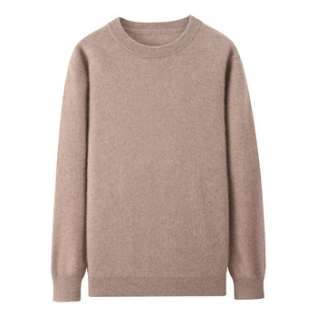 100% pure cashmere sweater men's round neck loose sweater 100% pure cashmere sweater men's round neck loose sweater