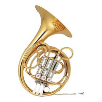 Jinbao musical instrument JBFH-720 childrens French horn three-key Eb F key gift horn hunting horn mini French horn pocket French horn