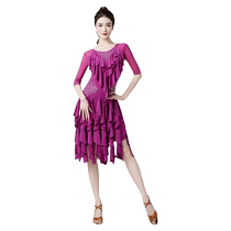 Latin Dance Costumes 2024 New Blackpool Competition Performance Costumes Professional Floral Costumes Heavy Industry Hot Diamond Dance Dresses