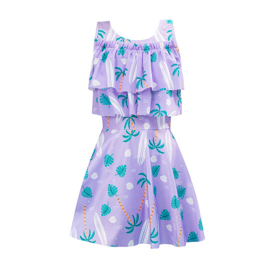 Yifu girls swimsuit one-piece skirt style