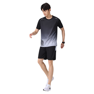 Sports suit men's summer quick-drying running badminton uniform