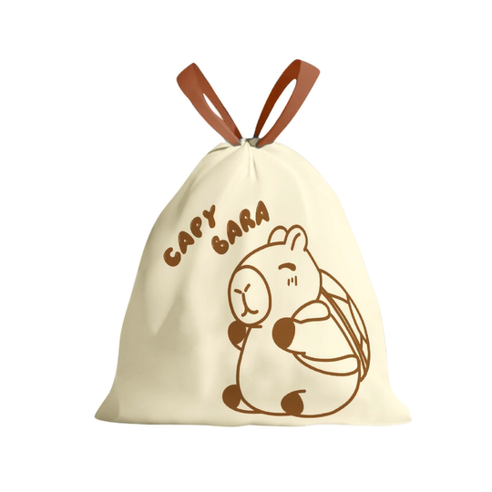 卡萨杰免撕垃圾袋抽绳式祛味自动收口加厚加大客厅厨余家用塑料袋