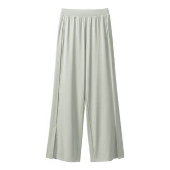 Jiao Nei Liangpi 305Cool Women's Ice Silk Wide Leg Pants Sunscreen Straight Casual Pants Summer