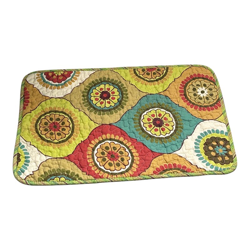 Fabric floor mats pure cotton water-absorbent anti-slip pet multi-purpose mat