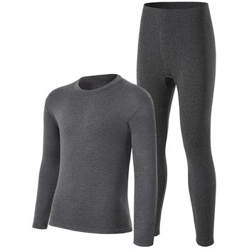 Langsha Autumn Clothes Set Men's Modal Thermal Underwear Thin Round Neck Seamless Cotton Sweater Bottoming Women's Autumn Clothing