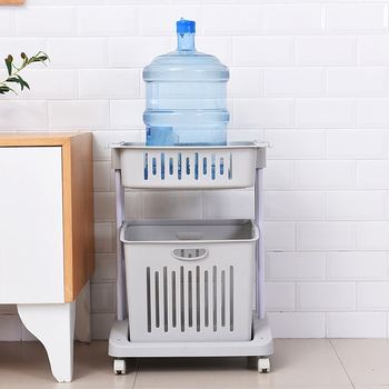 Bathroom washing machine rack floor-standing bathroom toilet toilet 2-day storage rack toilet bathroom rack series