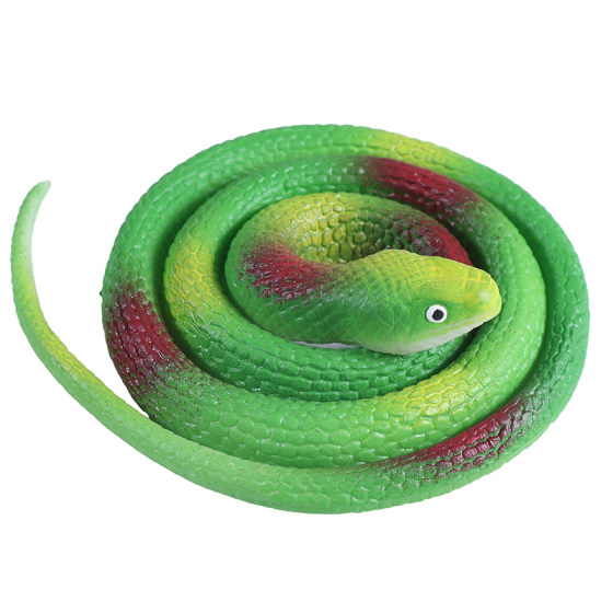 Rubber snake 73cm scary and funny bird chasing children's toy