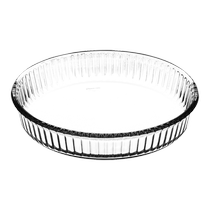 (Self-operated) Passa Pache glass pizza baking pan oven cake bread baking mold plate round coating