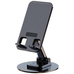 ໂລຫະ rotating mobile stand desktop ipad stand mobile phone multi-functional universal tablet support stand portable 360-degree foldable adjustable live broadcast stand lazy bedside online class portable