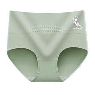 新款高腰收腹暖宫全棉提臀抗菌底档大码中年胖mm女士短内裤石墨烯