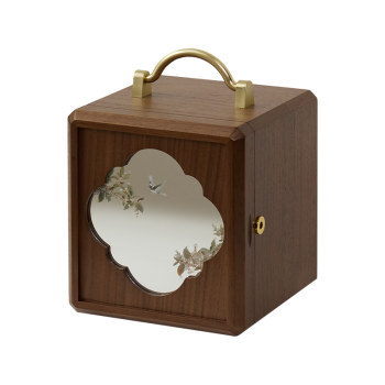 Fanhan wooden jewelry box with lock wedding birthday gift