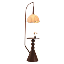 Medieval style floor lamp living room sofa next to wabi-sabi style high-end bedroom study room storage integrated atmosphere bedside lamp