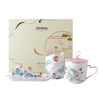 The Dunhuang Museum House Flagship Nine Colors Deer Ventron Ceramic Mug Design Sensation with Gemark Cup Mothers Day gift