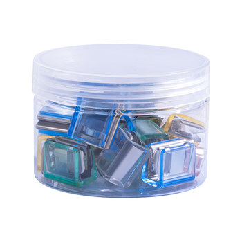 Push and push clip color storage and fixing clip