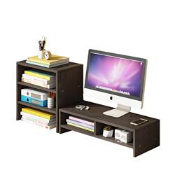 Mat computer monitor screen elevated dormitory desktop storage box office desktop notebook storage shelf