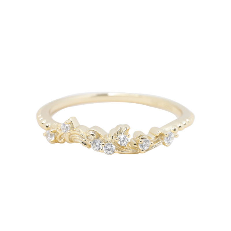 <Star Track>Celestial Melody S925 sterling silver gold-plated planetary orbiting ring birthday gift retro style starry