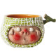 Yanxia Tableware Fruit Pig Hami Melon Rice Bowl Yogurt Bowl Underglaze Color Handmade Ceramic Cute Girls Gift