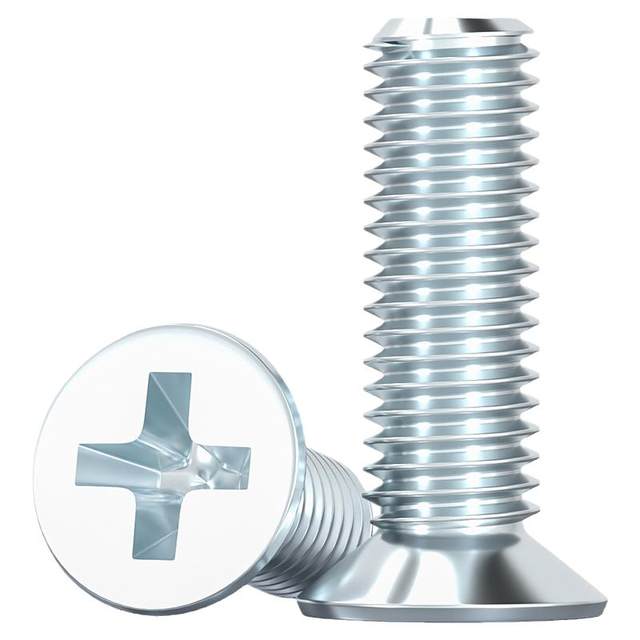 Galvanized countersunk Phillips screw