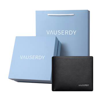 British genuine leather men's wallet