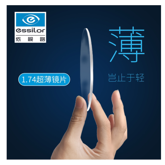 Ultra-thin color change caused by Essilo lens film prevents blue light