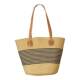 One-shoulder crossbody large straw bag