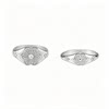 999 sterling silver plum blossom ring Republic of China Chinese style tail ring