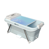 Folding bathtub for adults automatic heating sweat steaming womens adult bath bucket full body childrens bathing bidet