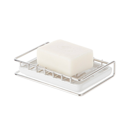 霜山304不锈钢肥皂架洗衣皂放置架浴室台面沥水架皂架镂空肥皂盒