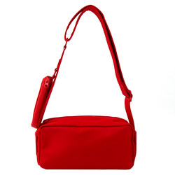 Deyja Coo2025 New Solid Color Fashion Sports Bag Red Casual Crossbody Bag Toast Bag Red Cloth Bag