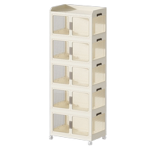 Storage cabinet exempt from home Childrens wardrobe finishing Foldable storage cabinets Multi-layers plastic snacks lockers